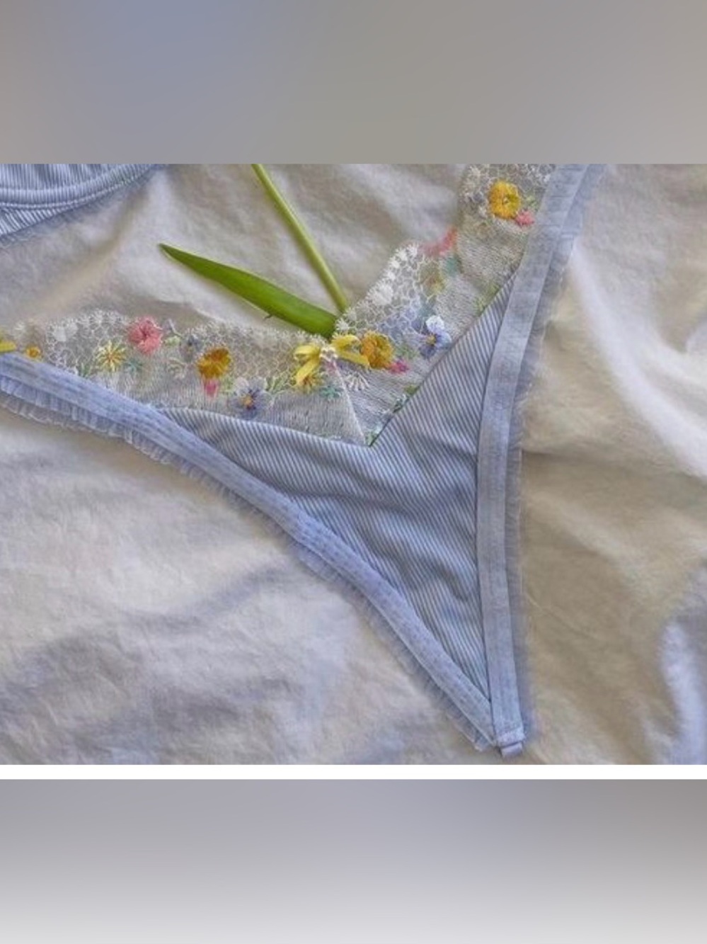 For love and lemons Paloma thong size L new with tags - matching bra available - Picture 3 of 5